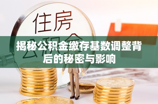 临邑揭秘公积金缴存基数调整背后的秘密与影响