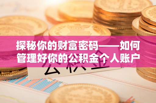 临邑探秘你的财富密码——如何管理好你的公积金个人账户信息