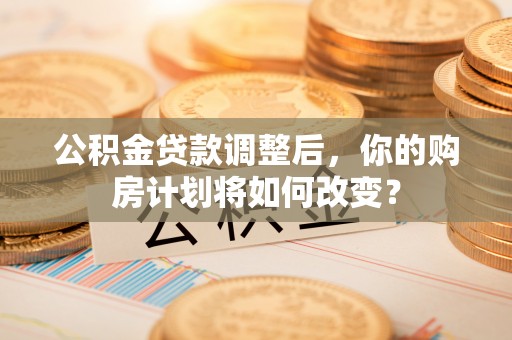 临邑公积金贷款调整后，你的购房计划将如何改变？