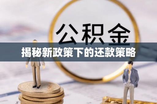 临邑揭秘新政策下的还款策略