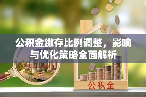 临邑公积金缴存比例调整，影响与优化策略全面解析