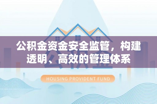 临邑公积金资金安全监管，构建透明、高效的管理体系