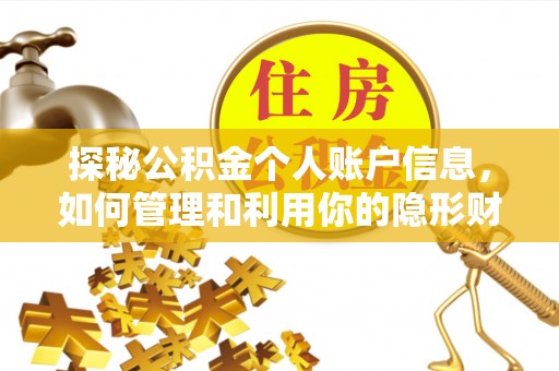 临邑探秘公积金个人账户信息，如何管理和利用你的隐形财富