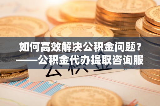 临邑如何高效解决公积金问题？——公积金代办提取咨询服务指南