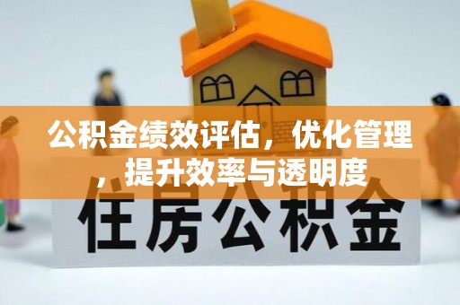 临邑公积金绩效评估，优化管理，提升效率与透明度