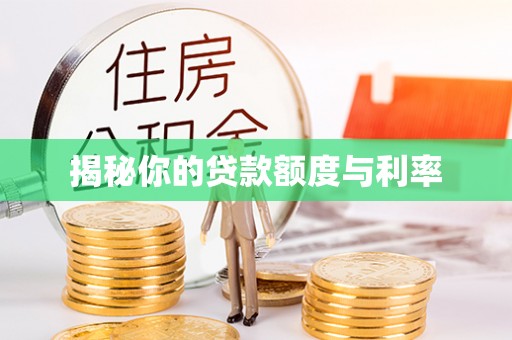 临邑揭秘你的贷款额度与利率