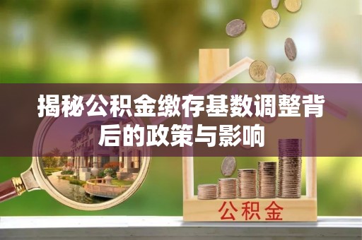 临邑揭秘公积金缴存基数调整背后的政策与影响