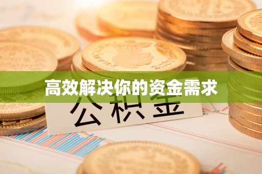 临邑高效解决你的资金需求
