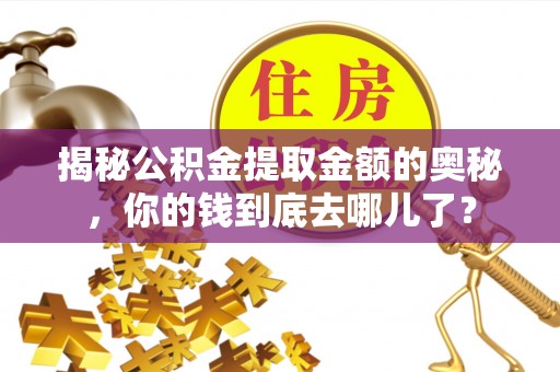 临邑揭秘公积金提取金额的奥秘，你的钱到底去哪儿了？