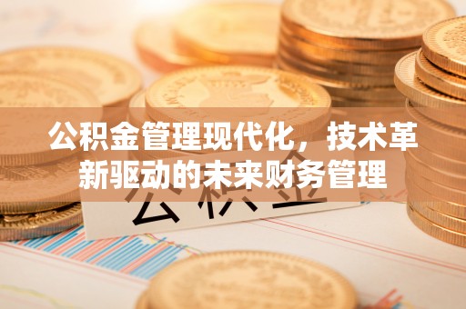 临邑公积金管理现代化，技术革新驱动的未来财务管理
