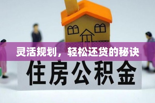 临邑灵活规划，轻松还贷的秘诀