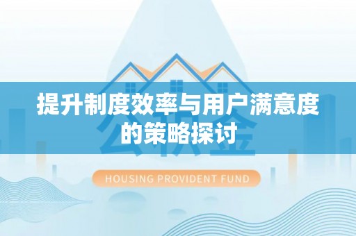 临邑提升制度效率与用户满意度的策略探讨